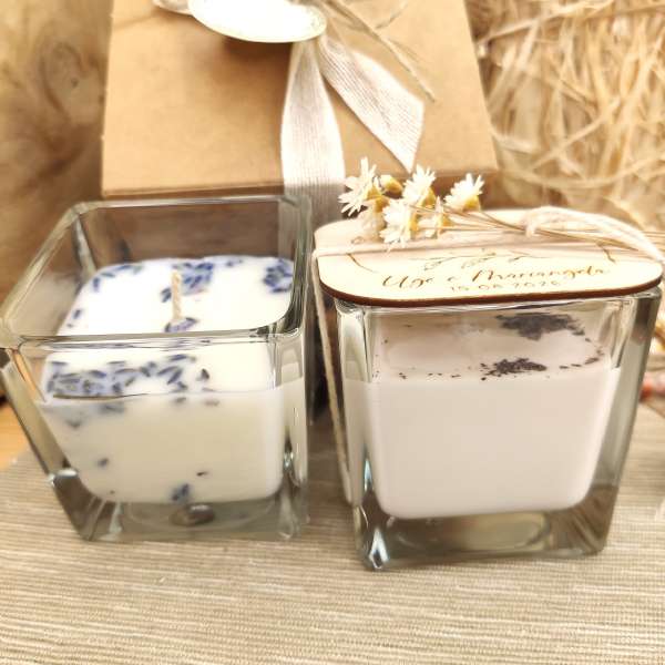 bomboniera candela battesimo